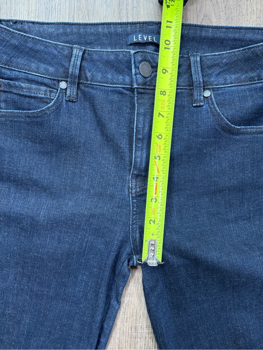 Level 99 Dark Wash Skinny Jeans with Red Stripe Trim 28 - Picture 6 of 11